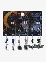 Cosmic Aura Death Moth Celestial Cuff Earring Set
