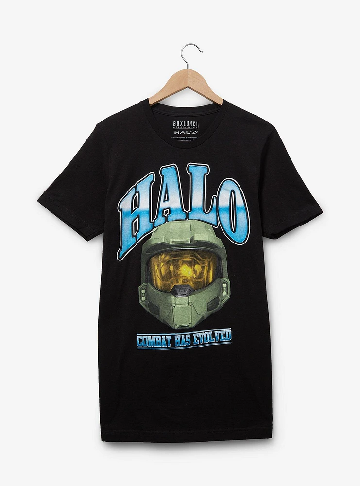 Halo Master Chief Helmet Retro Style T-Shirt - BoxLunch Exclusive