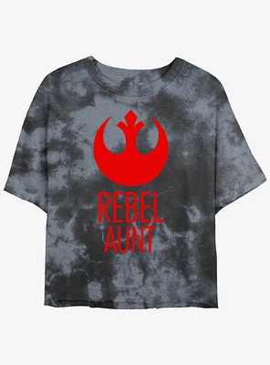 Star Wars Rebel Aunt Girls Tie-Dye Crop T-Shirt