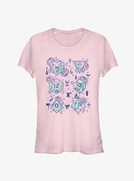 Dungeons & Dragons Floral Dice Girls T-Shirt