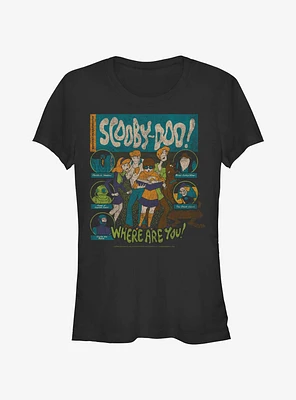 Scooby Doo Mystery Poster Girls T-Shirt
