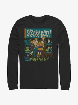 Scooby Doo Mystery Poster Long-Sleeve T-Shirt