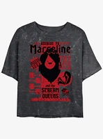 Adventure Time Marceline Scream Queens Stakes Tour Girls Mineral Wash Crop T-Shirt