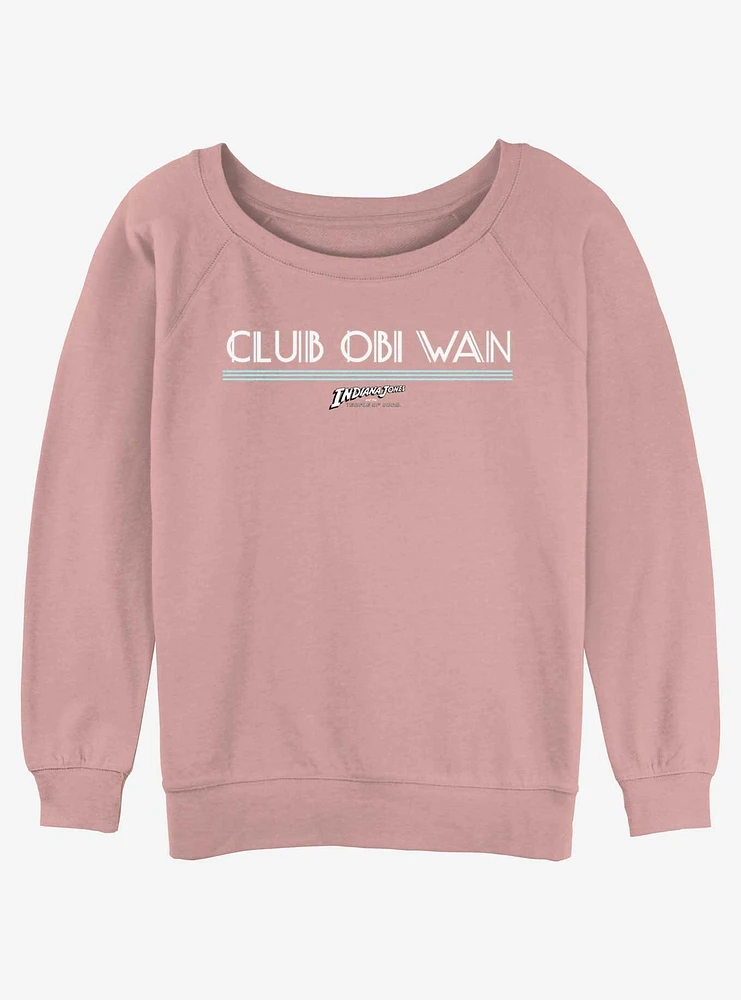 Indiana Jones Club Obi Wan Girls Slouchy Sweatshirt