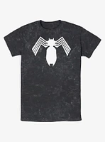 Marvel Spider-Man Symbiote Logo Mineral Wash T-Shirt