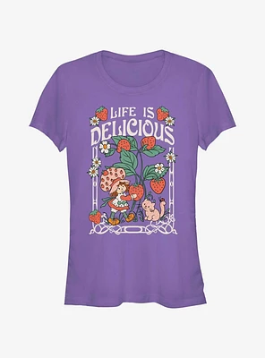 Strawberry Shortcake & Custard Life Is Delicious Girls T-Shirt