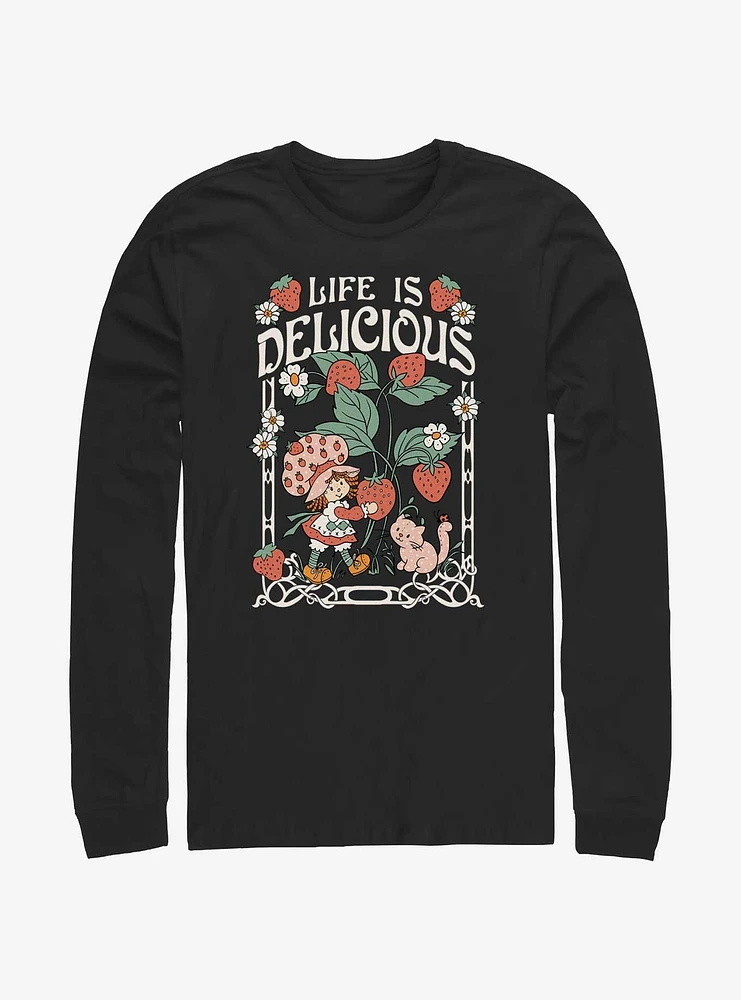 Strawberry Shortcake & Custard Life Is Delicious Long-Sleeve T-Shirt