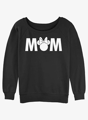 Disney Mickey Mouse Minnie Mom Womens Slouchy Sweatshirt