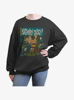 Scooby Doo Mystery Poster Womens Oversized Sweatshirt