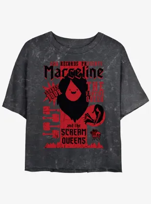 Adventure Time Marceline Scream Queens Stakes Tour Womens Mineral Wash Crop T-Shirt