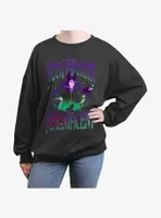 Disney Villains Hope Your Birthday Is Maleficent Womens Oversized Sweatshirt