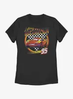 Disney Pixar Cars Lightning McQueen Vintage Womens T-Shirt