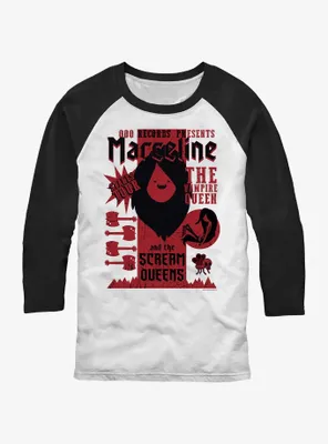 Adventure Time Marceline Scream Queens Stakes Tour Raglan T-Shirt