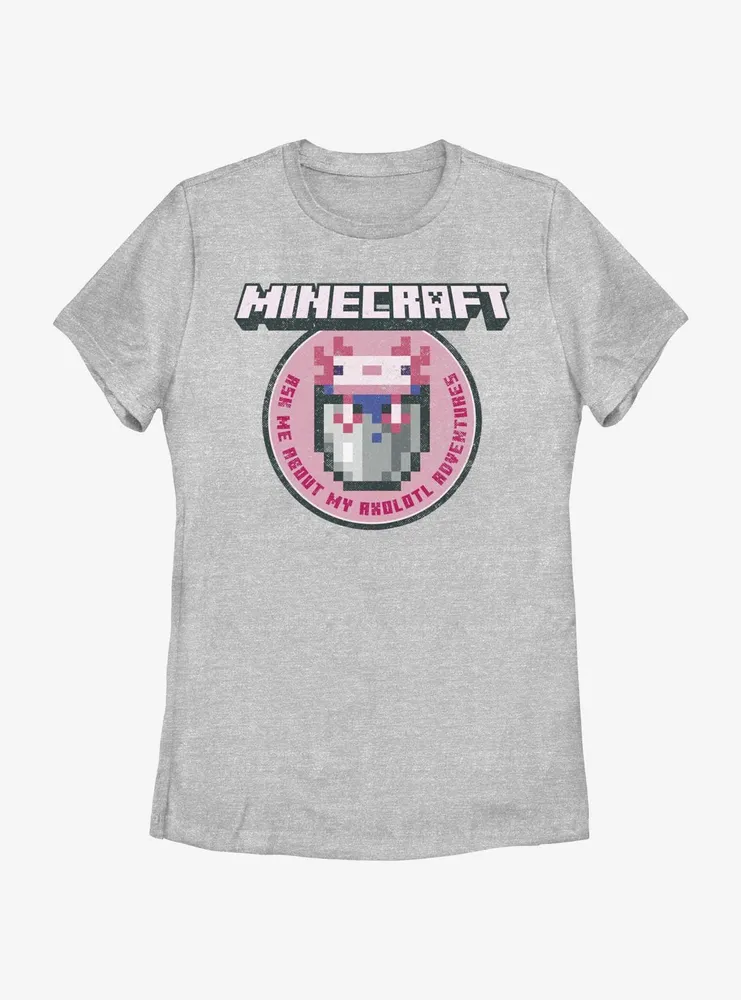 Minecraft Axolotl Adventures Womens T-Shirt