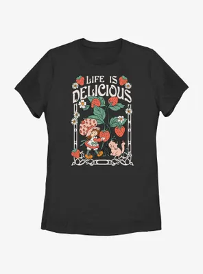 Strawberry Shortcake Life Is Delicious Womens T-Shirt