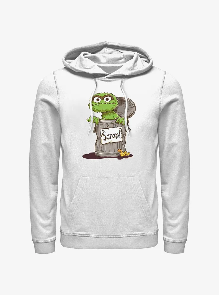 Sesame Street Oscar Scram Sign Hoodie