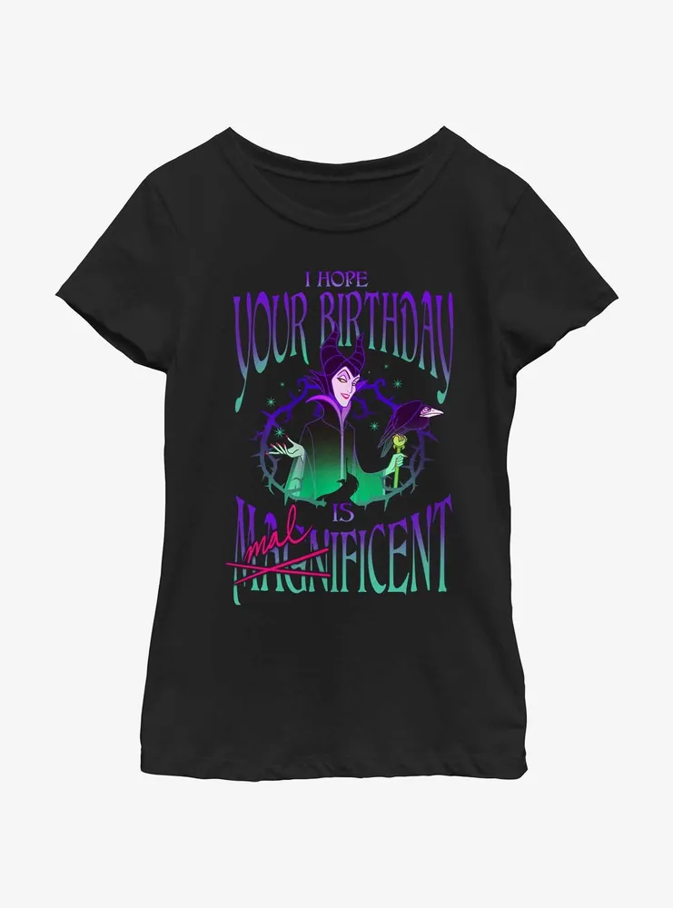 Disney Villains Hope Your Birthday Is Maleficent Youth Girls T-Shirt