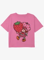 Strawberry Shortcake Big Youth Girls Boxy Crop T-Shirt