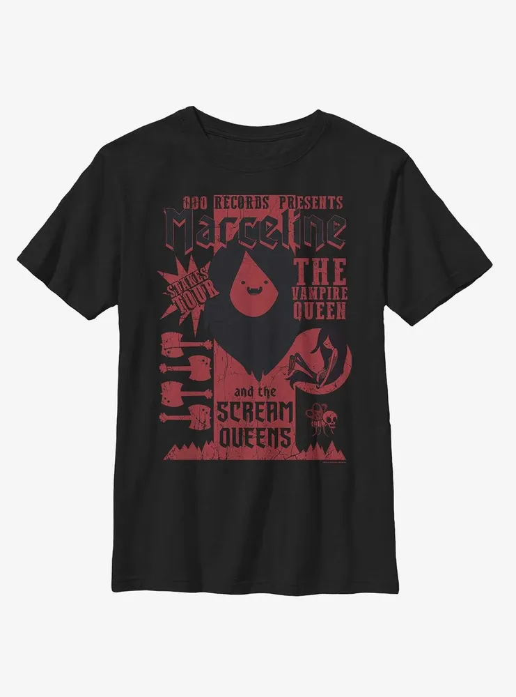 Adventure Time Marceline Scream Queens Stakes Tour Youth T-Shirt