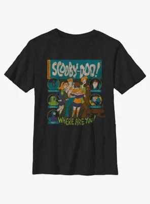 Scooby Doo Mystery Poster Youth T-Shirt