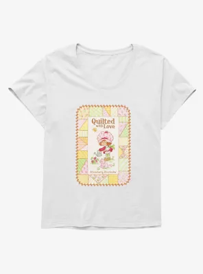 Strawberry Shortcake Quilted With Love Womens T-Shirt Plus