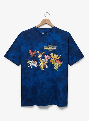 Digimon Group Portrait Tie-Dye T-Shirt - BoxLunch Exclusive