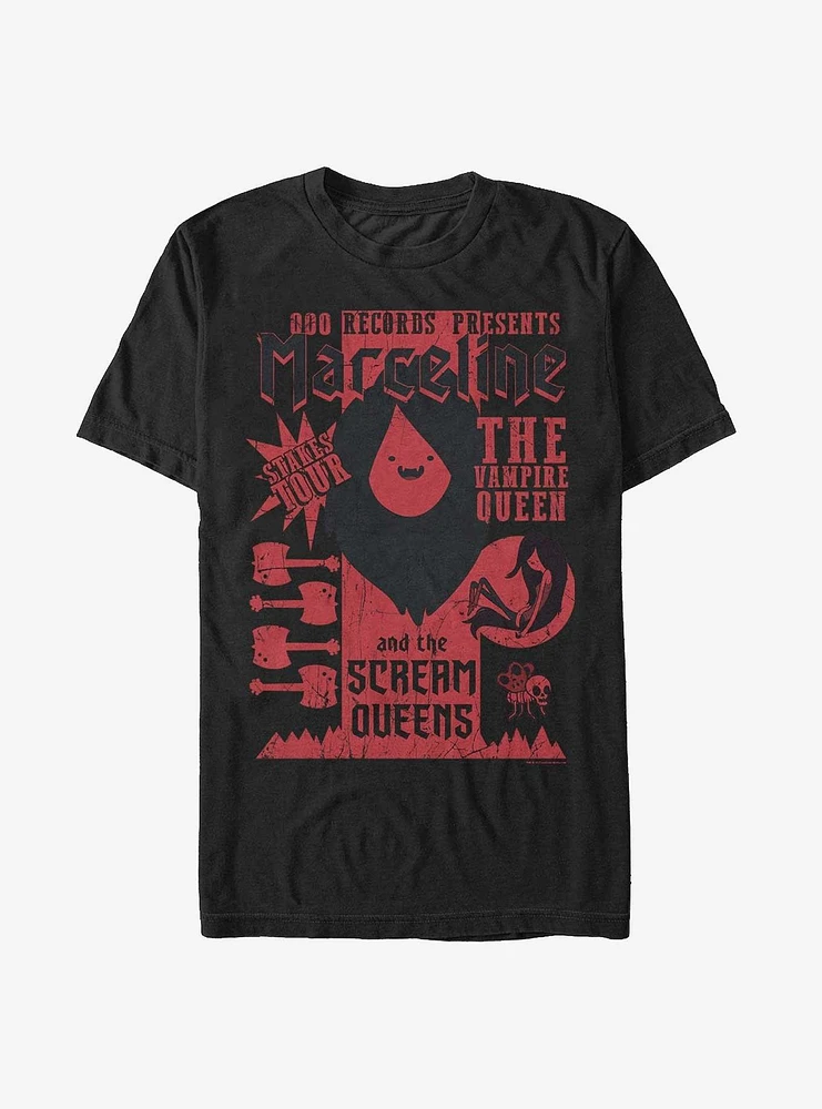 Adventure Time Marceline Scream Queens Stakes Tour T-Shirt