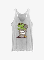 Sesame Street Oscar Scram Sign Girls Tank