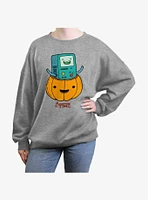Adventure Time BMO Lantern Girls Oversized Sweatshirt