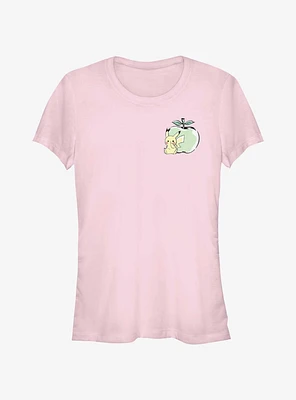 Pokemon Chibi Pikachu Apple Girls T-Shirt