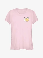 Pokemon Chibi Pikachu Peach Girls T-Shirt