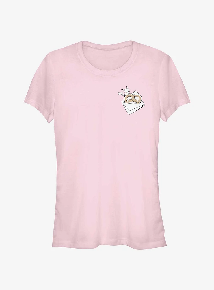 Pokemon Chibi Pikachu Pretzel Girls T-Shirt