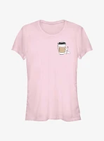 Pokemon Chibi Pikachu Coffee Girls T-Shirt