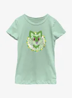 Pokemon Sprigatito Badge Youth Girls T-Shirt