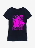 Pokemon Pikachu Sweet Neon Youth Girls T-Shirt