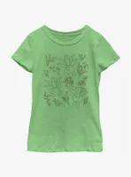 Pokemon Oddish Forest Flowers Youth Girls T-Shirt