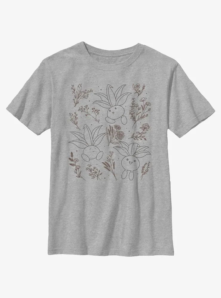 Pokemon Oddish Forest Flowers Youth T-Shirt