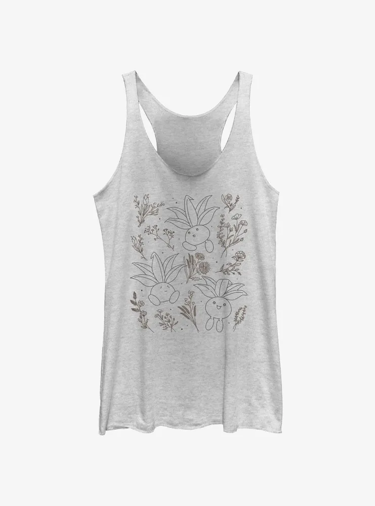 Pokemon Oddish Forest Flowers Womens Tank Top