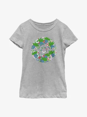 Pokemon Oddish Pokeball Logo Youth Girls T-Shirt