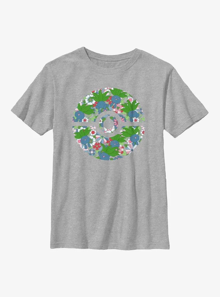 Pokemon Oddish Pokeball Logo Youth T-Shirt