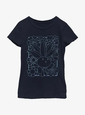 Pokemon Oddish Flower Box Youth Girls T-Shirt