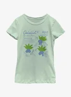 Pokemon Oddish Study Youth Girls T-Shirt