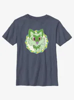 Pokemon Sprigatito Badge Youth T-Shirt