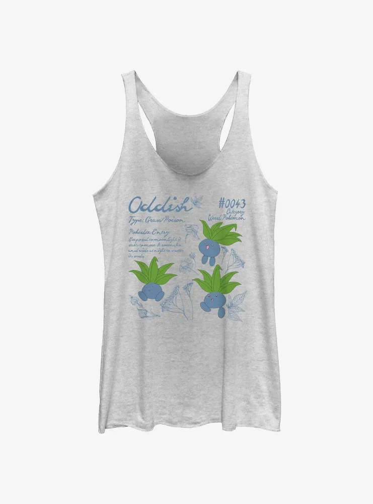 Pokemon Oddish Study Womens Tank Top