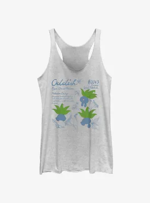 Pokemon Oddish Study Womens Tank Top