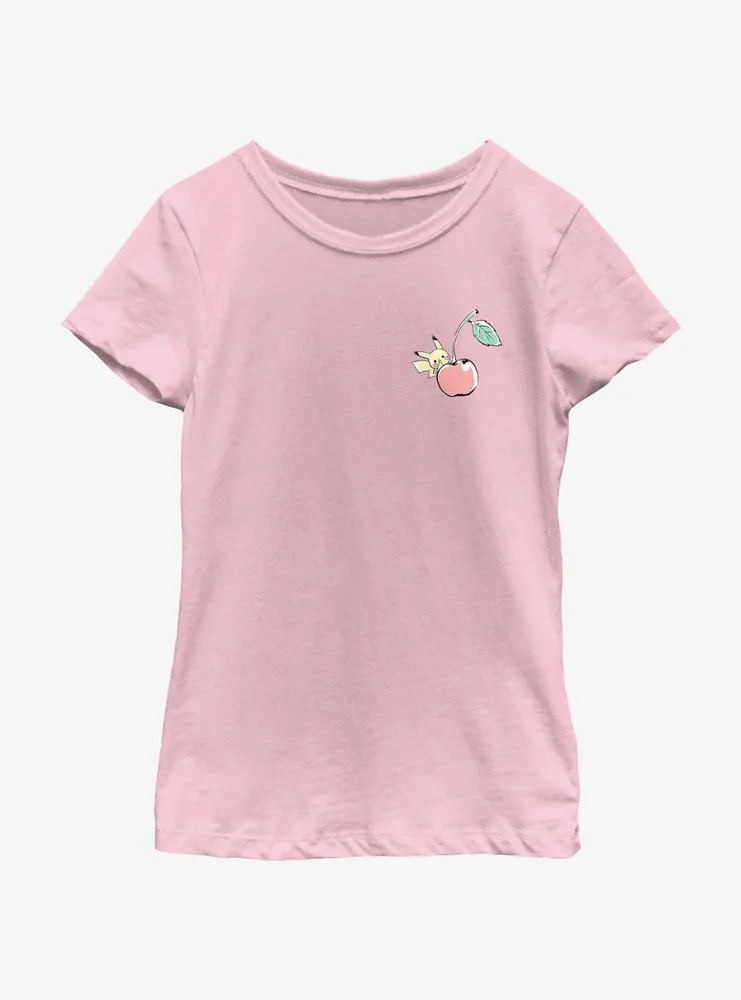 Pokemon Chibi Pikachu Cherry Youth Girls T-Shirt