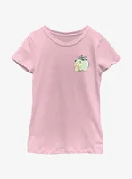 Pokemon Chibi Pikachu Apple Youth Girls T-Shirt