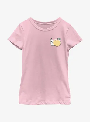 Pokemon Chibi Pikachu Peach Youth Girls T-Shirt