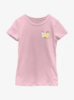 Pokemon Chibi Pikachu Peach Youth Girls T-Shirt