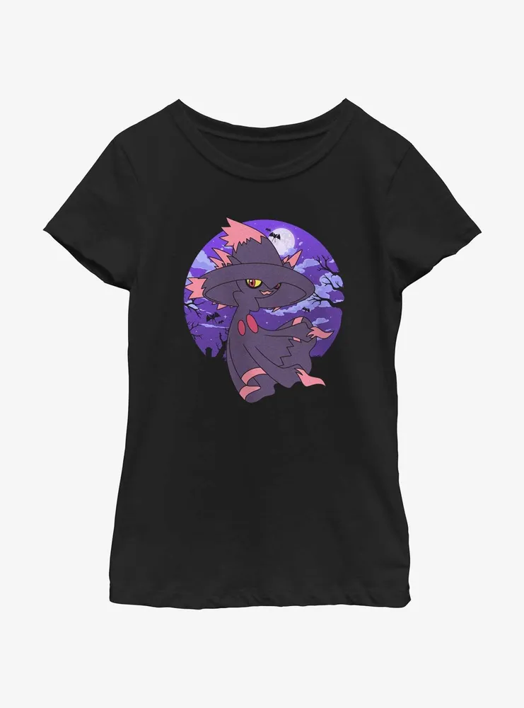 Pokemon Mismagius Moon Youth Girls T-Shirt